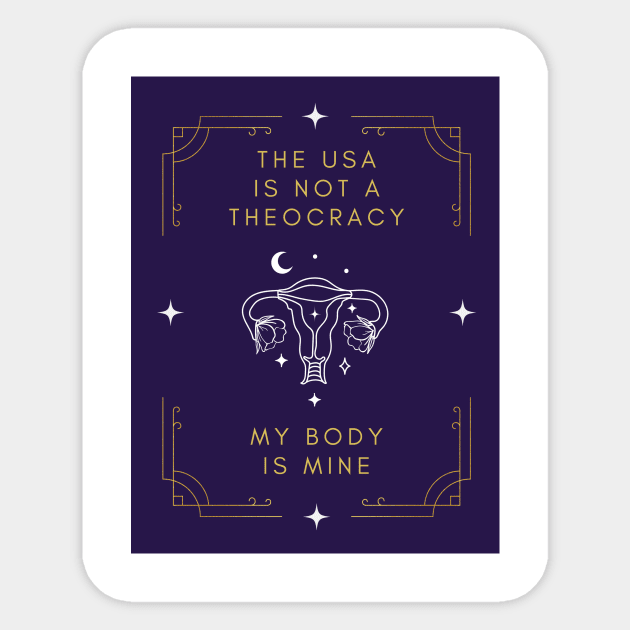 Not a Theocracy Sticker by Threadcraftian